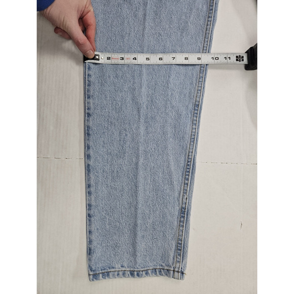 Vintage Levi’s 550 Orange Tab Jeans USA Fabric Mexico 36x32 90s Relaxed Tapered - Picture 6 of 14